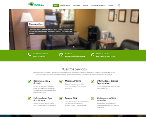 Proyecto BioDetox desarrollado por CerteroWeb