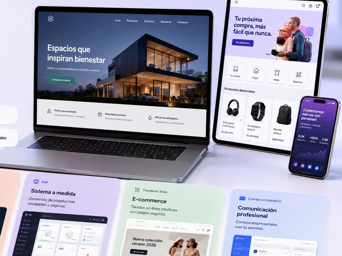 Muestra de proyectos web y soluciones digitales