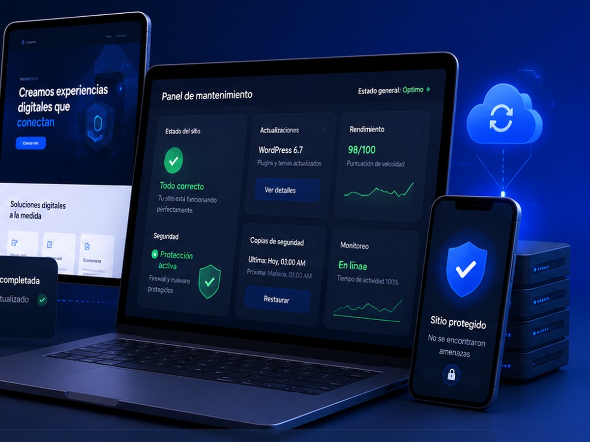 Monitoreo, seguridad y mantenimiento de sitios web